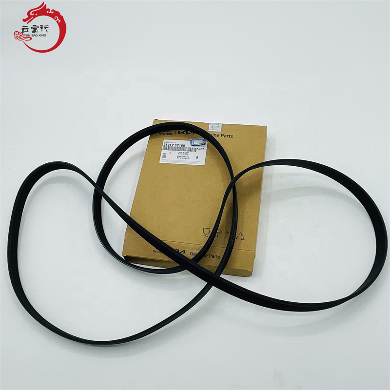 Auto Parts V-Ribbed Belt 25212-3C100 Alternator Belt for Hyundai Korean Cars 25212 3C100 252123C100