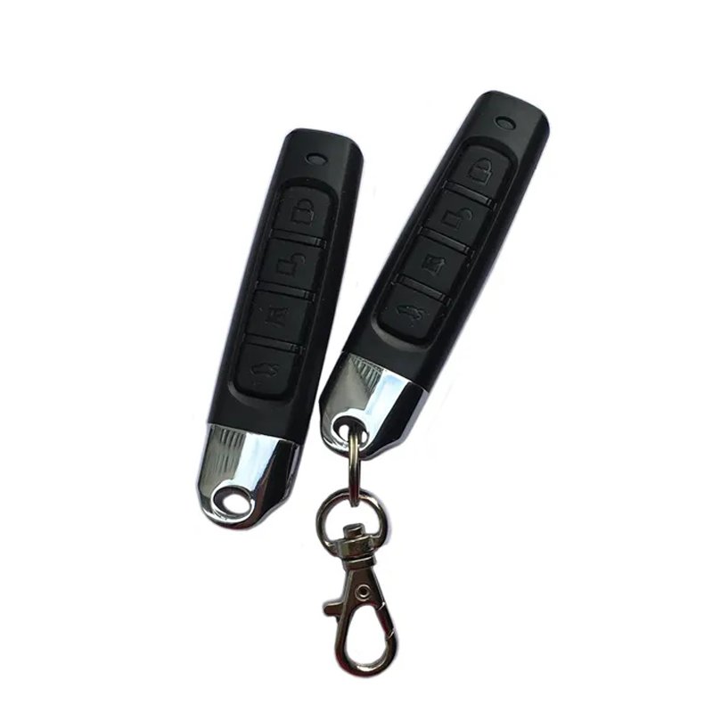 433MHz Auto Pair Duplicator Remote 4 Buttons Garage Gate Door Wireless Remote Control with Key Ring