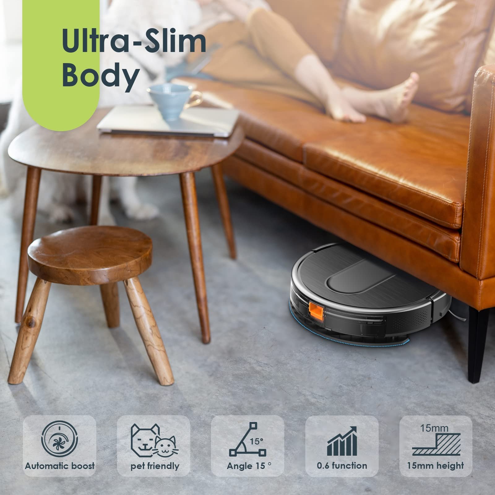 Bagotte Vacuum Cleaning 3 in 1 Self-Charging Aspirador Aspirateur Carpet Sweeping Pet Hair Robot Vacuum Cleaner Mopping