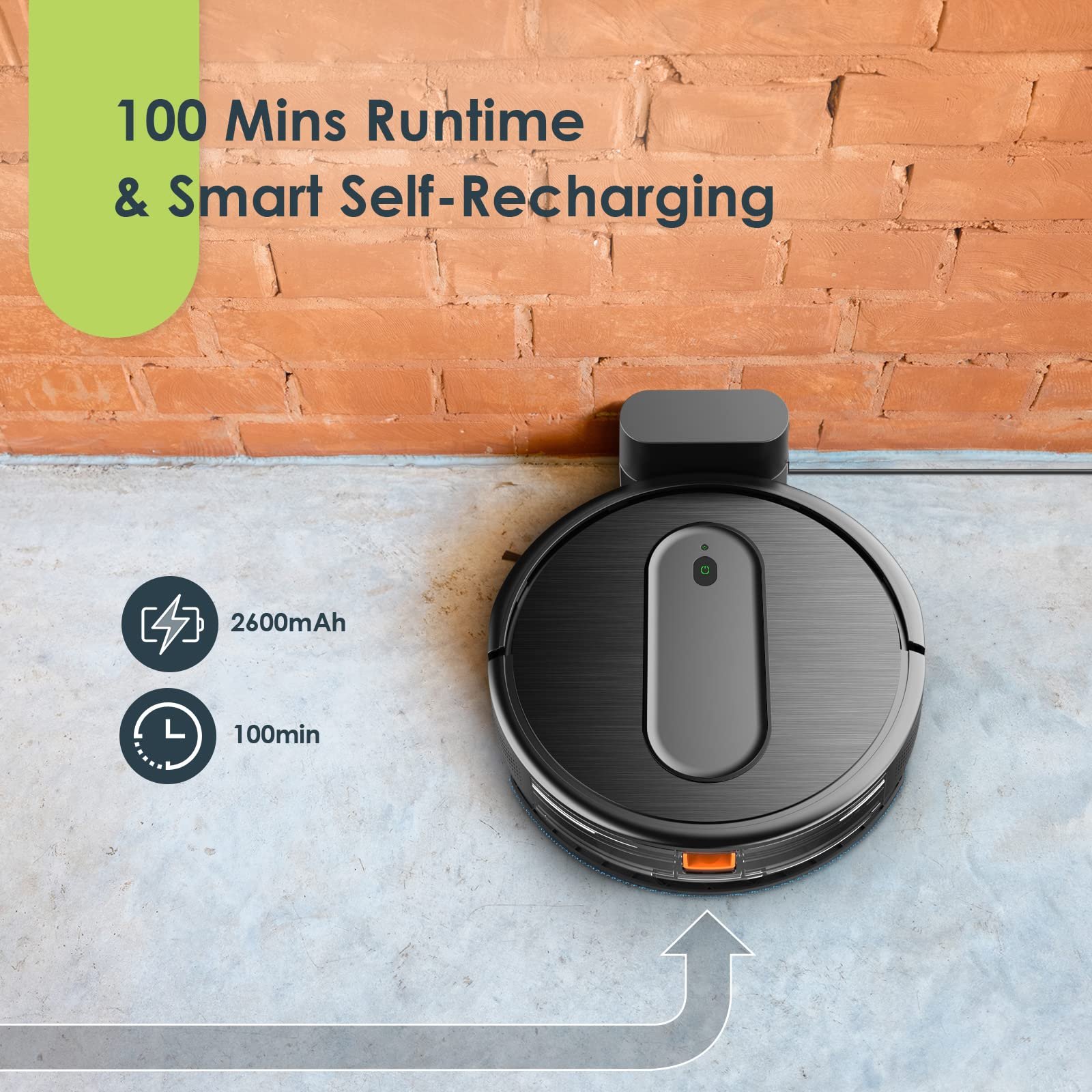 Bagotte Vacuum Cleaning 3 in 1 Self-Charging Aspirador Aspirateur Carpet Sweeping Pet Hair Robot Vacuum Cleaner Mopping