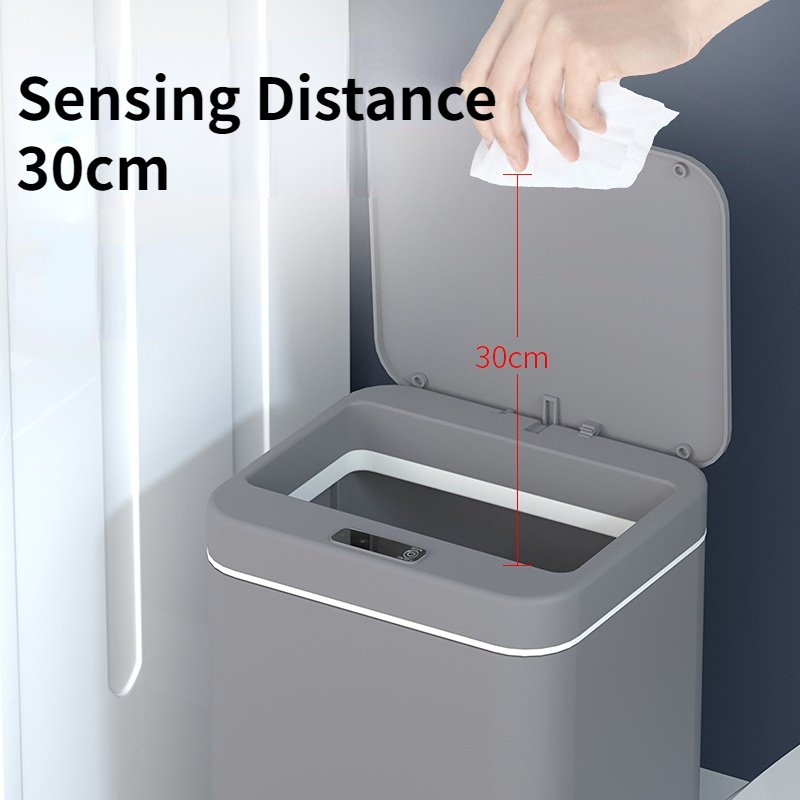 FF2185 Motion Sensor Automatic Touchless Garbage Can Auto Plastic Waste Basket Home Touchless Smart Trash Can