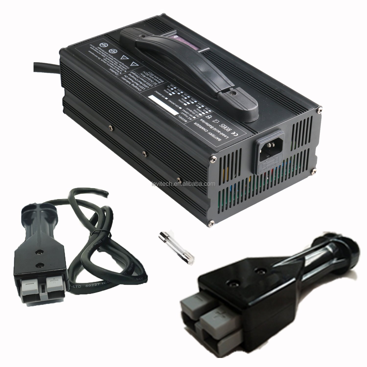 58.8V14A Lithium Ion Charger for 52V 4s 14A Electric Vehicle Battery Charging With Fan