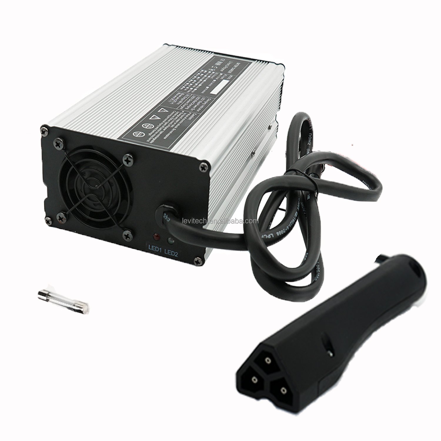 58.8V14A Lithium Ion Charger for 52V 4s 14A Electric Vehicle Battery Charging With Fan