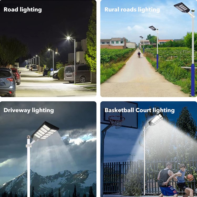 China Factory Custom Adjustable Waterproof Ip65 Solor Lights Outdoor Led Road Light 600W 800W All in One Solar Streetlights