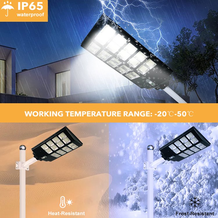 China Factory Custom Adjustable Waterproof Ip65 Solor Lights Outdoor Led Road Light 600W 800W All in One Solar Streetlights