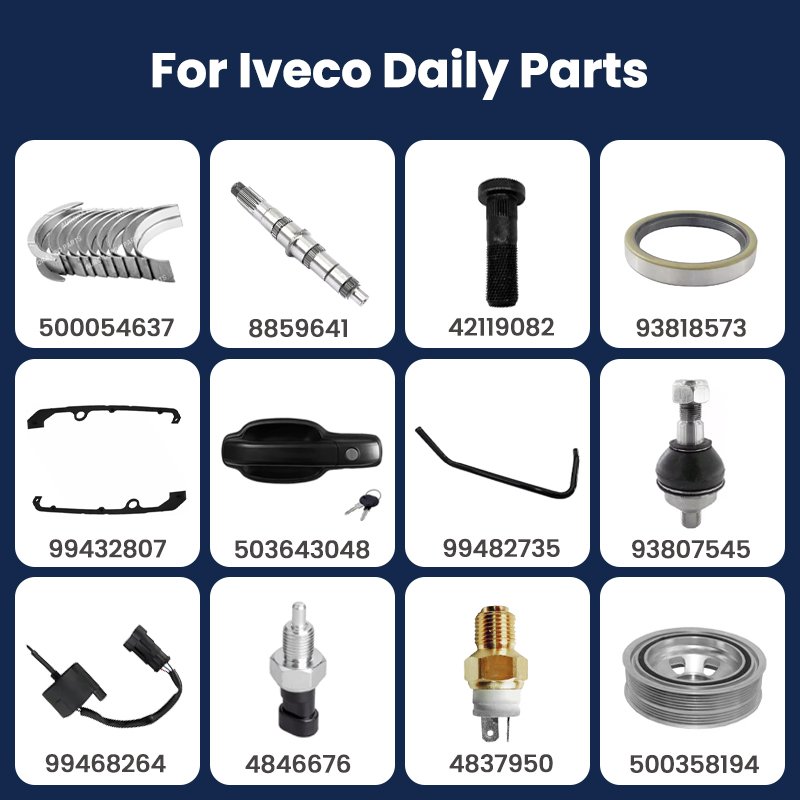 Van Truck Parts for Iveco Daily Spare Parts Seat Body Engine Brake Filter Starter Lamp Shock Absorber Parts