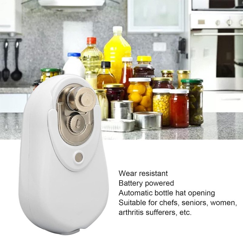 Custom Logo Kitchen Gadgets Tools Jar Opener One-Touch Bar Use Smooth Edge Tin Opener Auto Electric Can Opener for Seniors