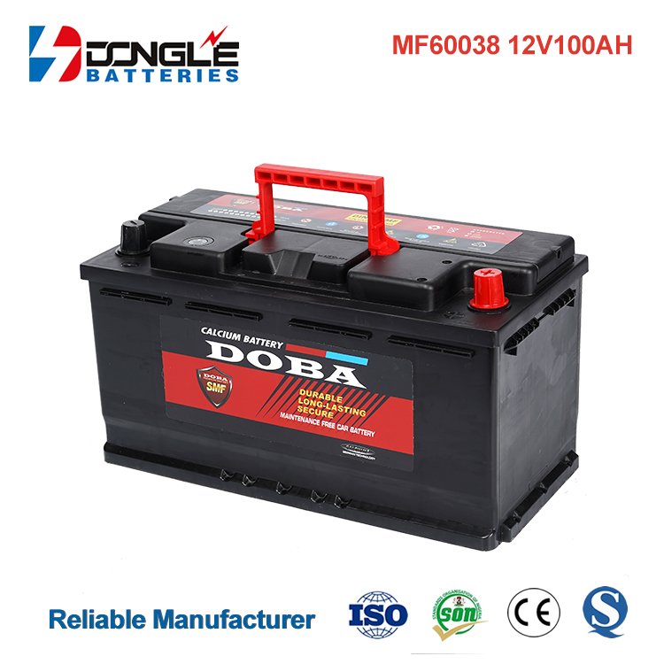 Dongle OEM Factory Direct European Vehicles MF60038 Lead Acid SMF 12V 100Ah Auto Battery