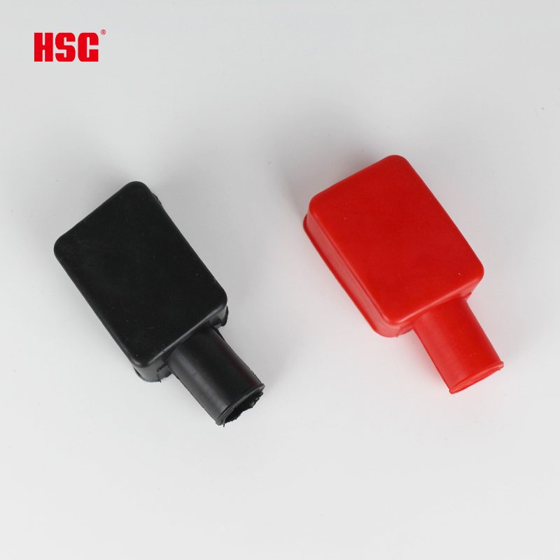 Hot Red Black Soft Rubber Positive Negative Terminal Protector Battery Terminal Cover for Car Marine Top Post Clamp