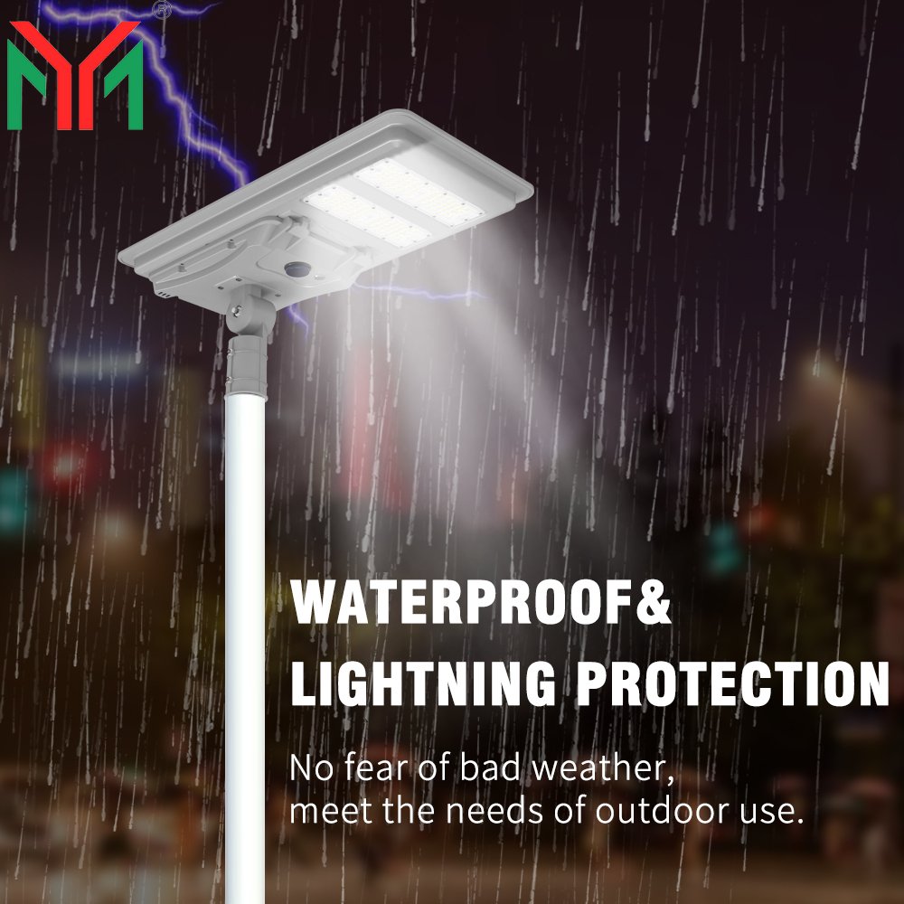 Energy Die-casting Aluminum Lithium Battery Waterproof Streetlight 100 200 250 Watt All in One Outdoor Led Solar Street Light