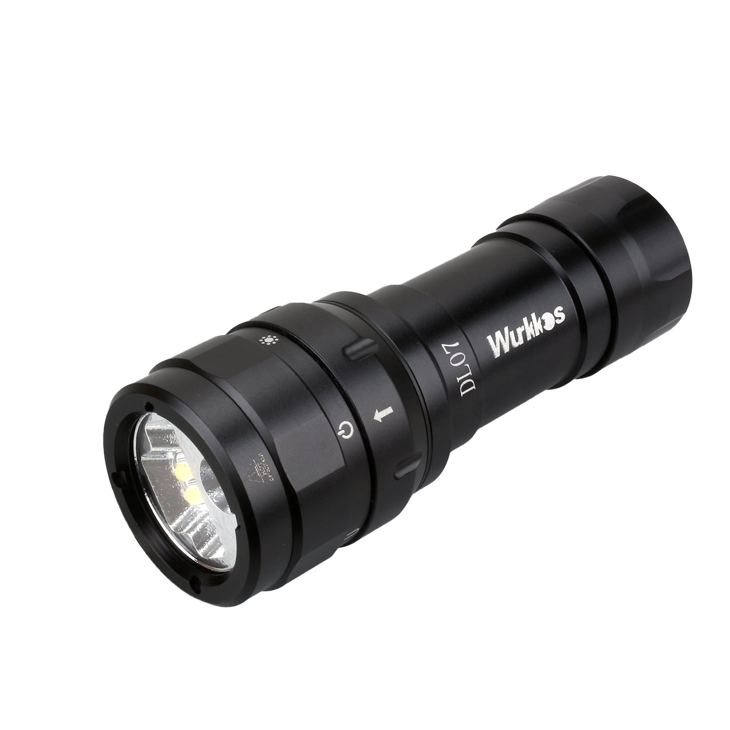 Diving Photography Equipment DL07 USB Rechargeable Underwater Waterproof Led Torch Scuba Dive Light, Led Diving Flashlight