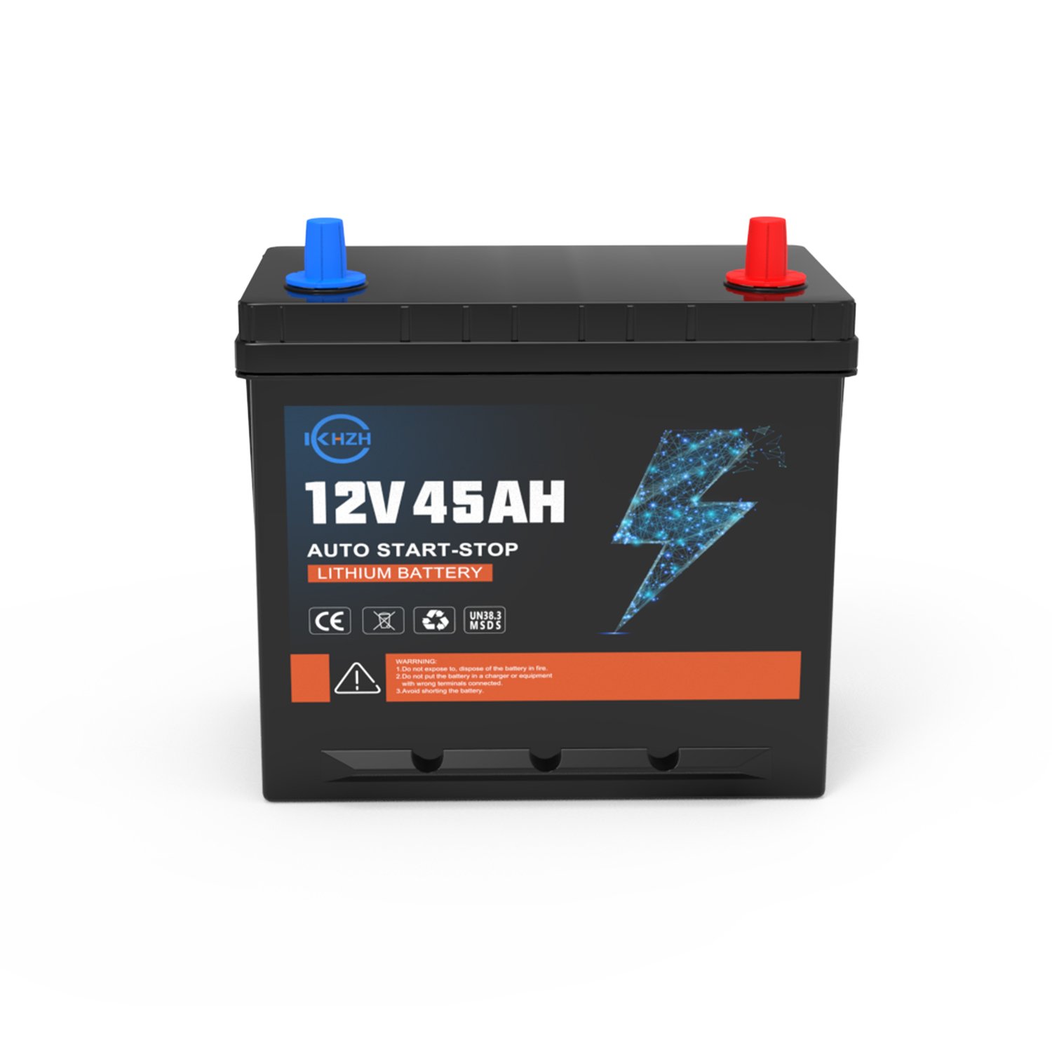 KHZH 12V 45AH Auto Batteries 750CC LiFePO4 Car Battery With BMS