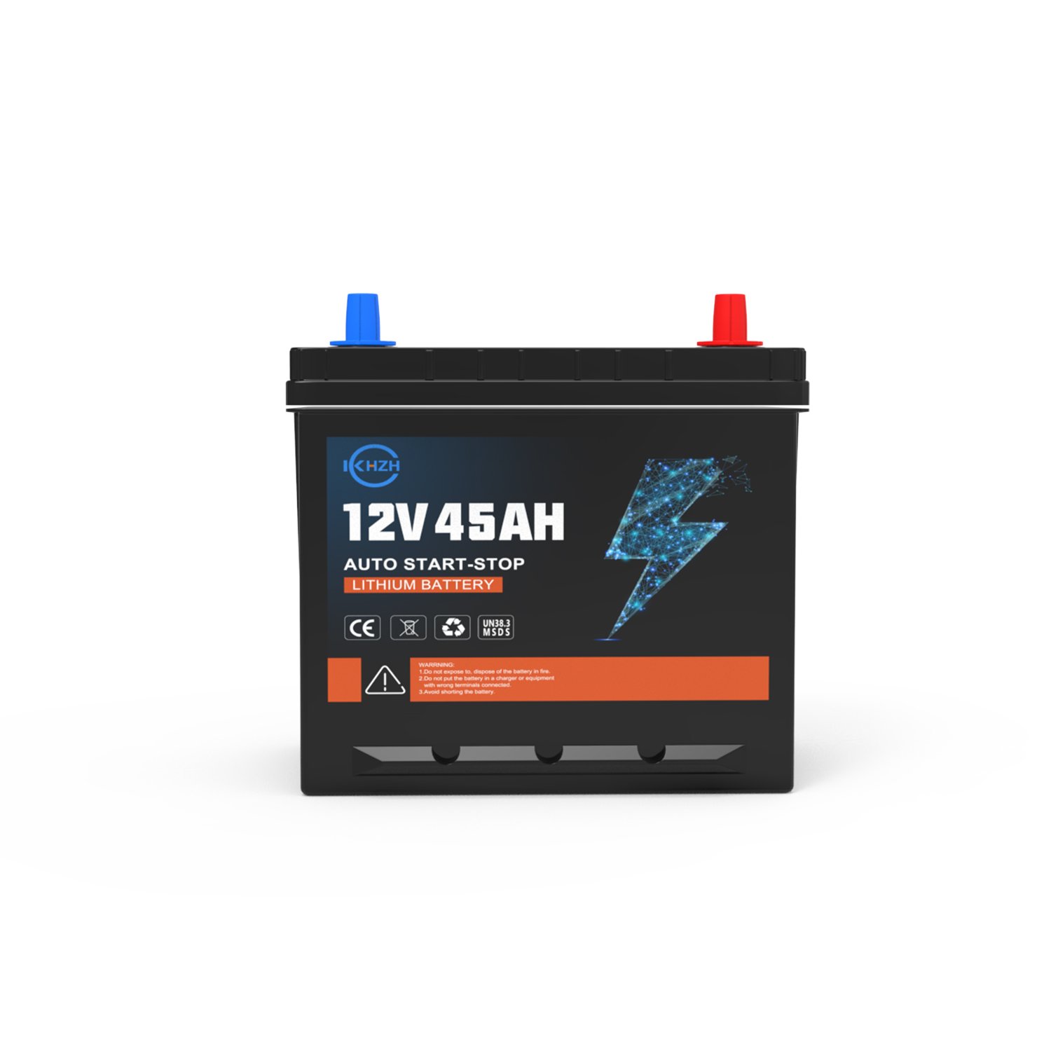 KHZH 12V 45AH Auto Batteries 750CC LiFePO4 Car Battery With BMS