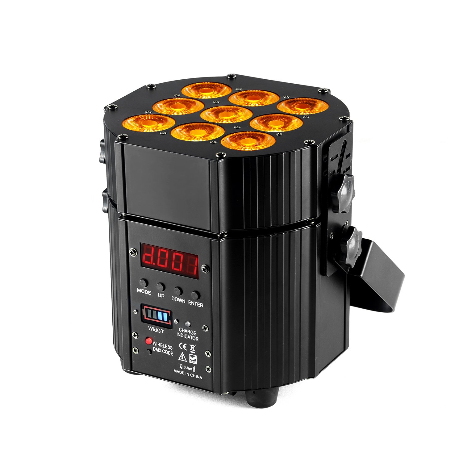 Stage Lights Battery ACCU LED Par Spot Wash Wireless DMX 9x10W Uplight for Wedding Disco DJ TV Show