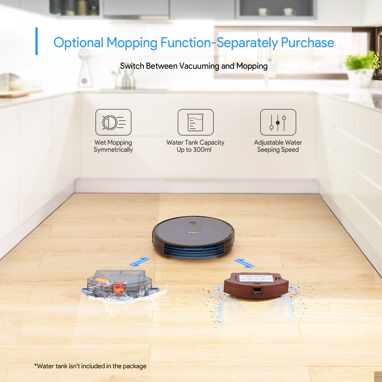 Automatic 2 in 1 Wet and Dry Robot Vacuum Cleaner Robot Mop Vacuum Cleaner