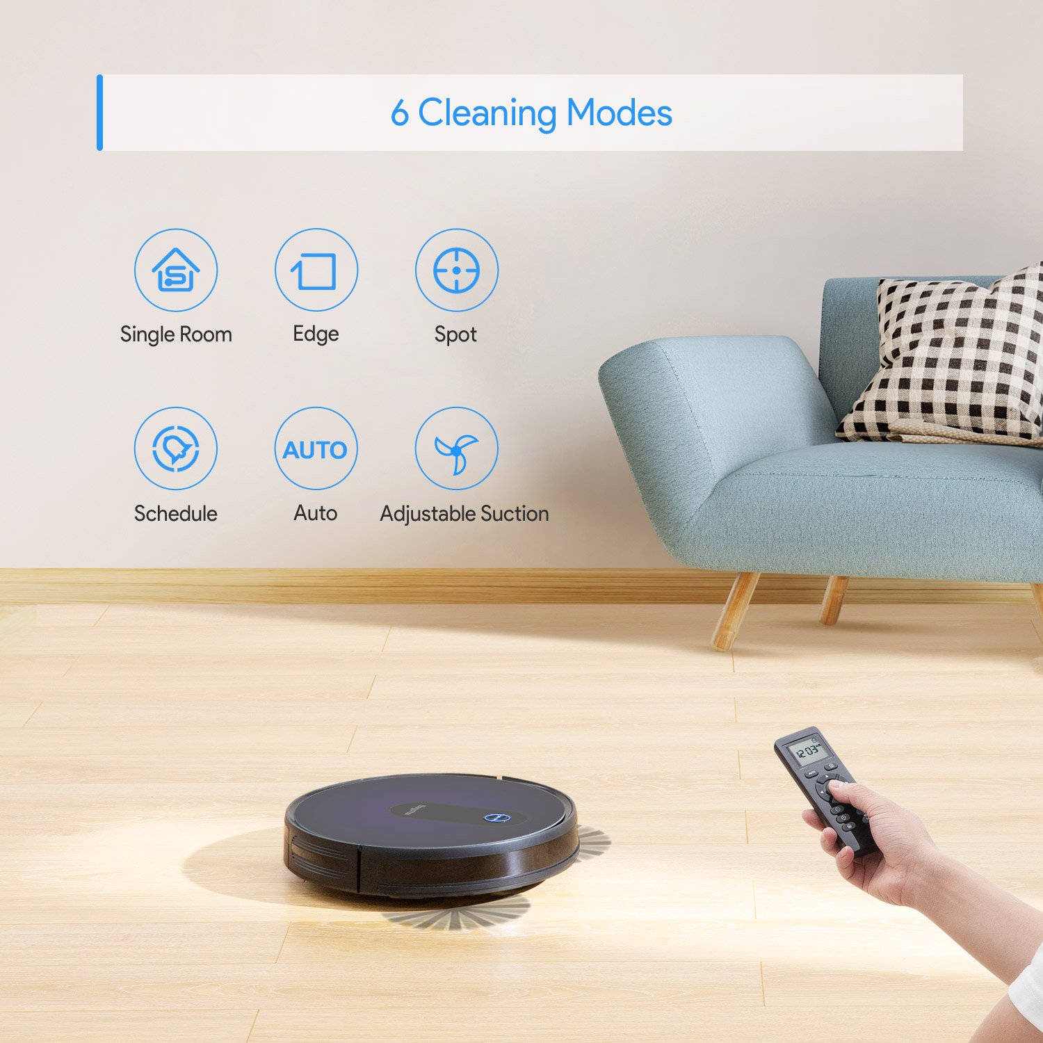 Automatic 2 in 1 Wet and Dry Robot Vacuum Cleaner Robot Mop Vacuum Cleaner