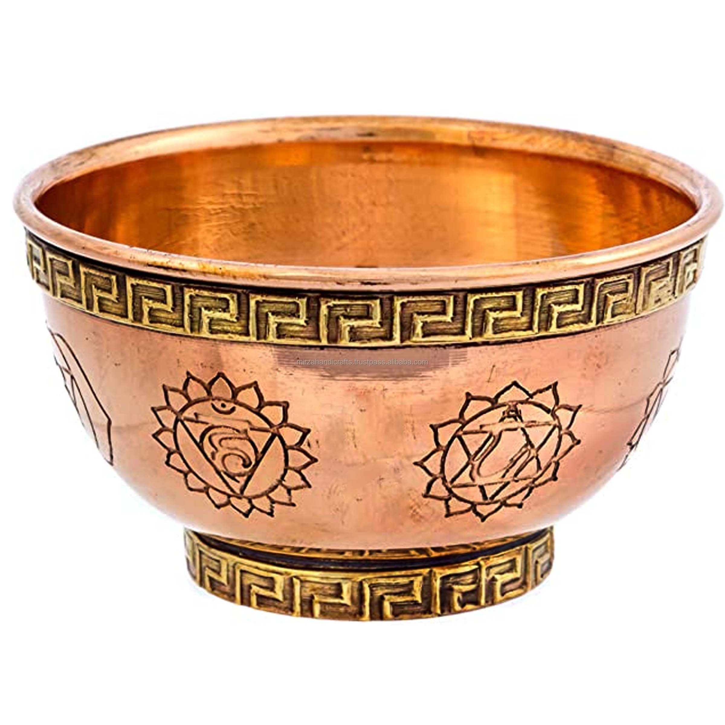 Triquetra Copper Offering Bowl for Altar Use Rituals Incense Smudging for Smudging Incense and Sage Burning Alternative Bowl
