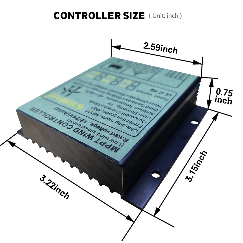 Cheap 300W 600W 1000W 12V / 24V / 48V Digital LED Display Boost Volt MPPT Wind Turbine Products Controller