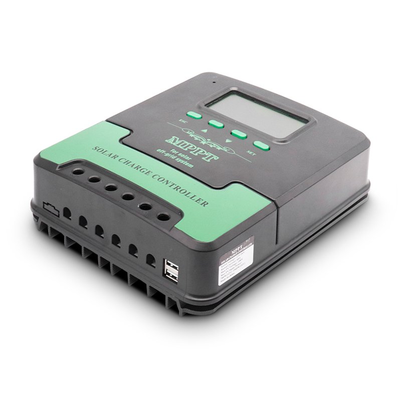 SUYEEGO Solar Charge Controller 2 Fans Cooling 12V/24V 10A 30A 60A LCD Display Solar System DC Charger for All Type Batteries