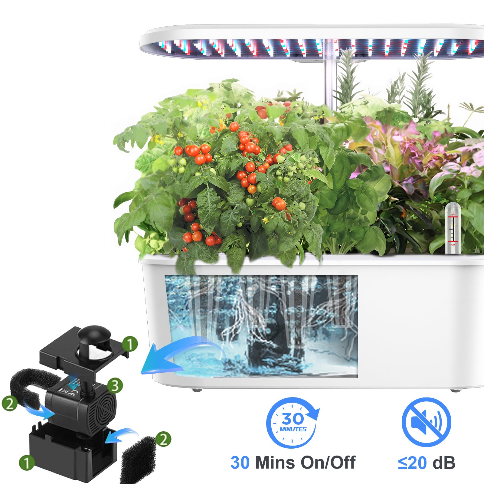 IGS-25 Smart Electronic Indoor Hydroponic System Automatic Cycle Herb Garden Starter Home Planter Cultivate Soil