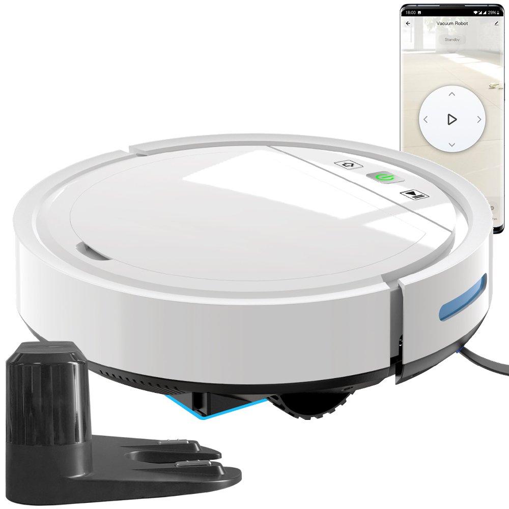 118HW APP Control Auto Recharge Wet Mop Scheduled Timing Tuya 2.4G Wifi Automatic Refilling Vacuum Robot Cleaner
