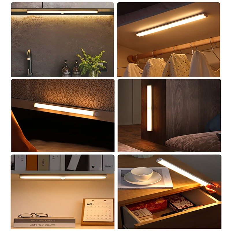 Warm White Led Closet Lights Wireless Motion Sensor Ezvalo 48 Led Under Cabinet Lighting Led Corridor Cabinet Light Wardrobe