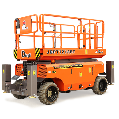 JCPT1012AC DINGLI Mobile Scissor Lift Hydraulic Platform CRUKING 10M Electric Scissor Lift