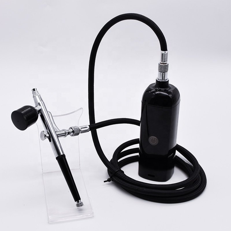 Replaceable Battery Cordless Airbrush Kit Portable 35psi Air Brush Gun for Multipurpose Spray Paint