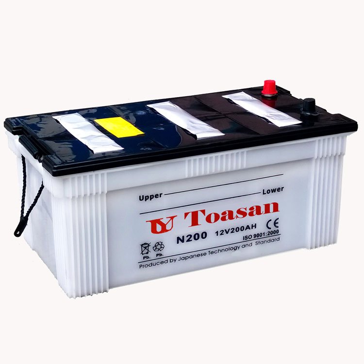 Toasan Heavy Duty Truck Battery N200-12 Dry Charged 12V 200AH Lead Acid Car Battery