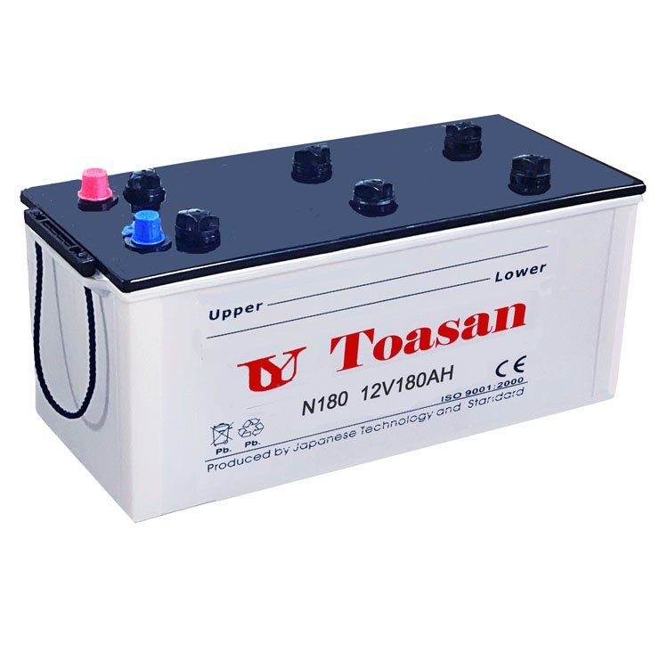 Toasan Heavy Duty Truck Battery N200-12 Dry Charged 12V 200AH Lead Acid Car Battery
