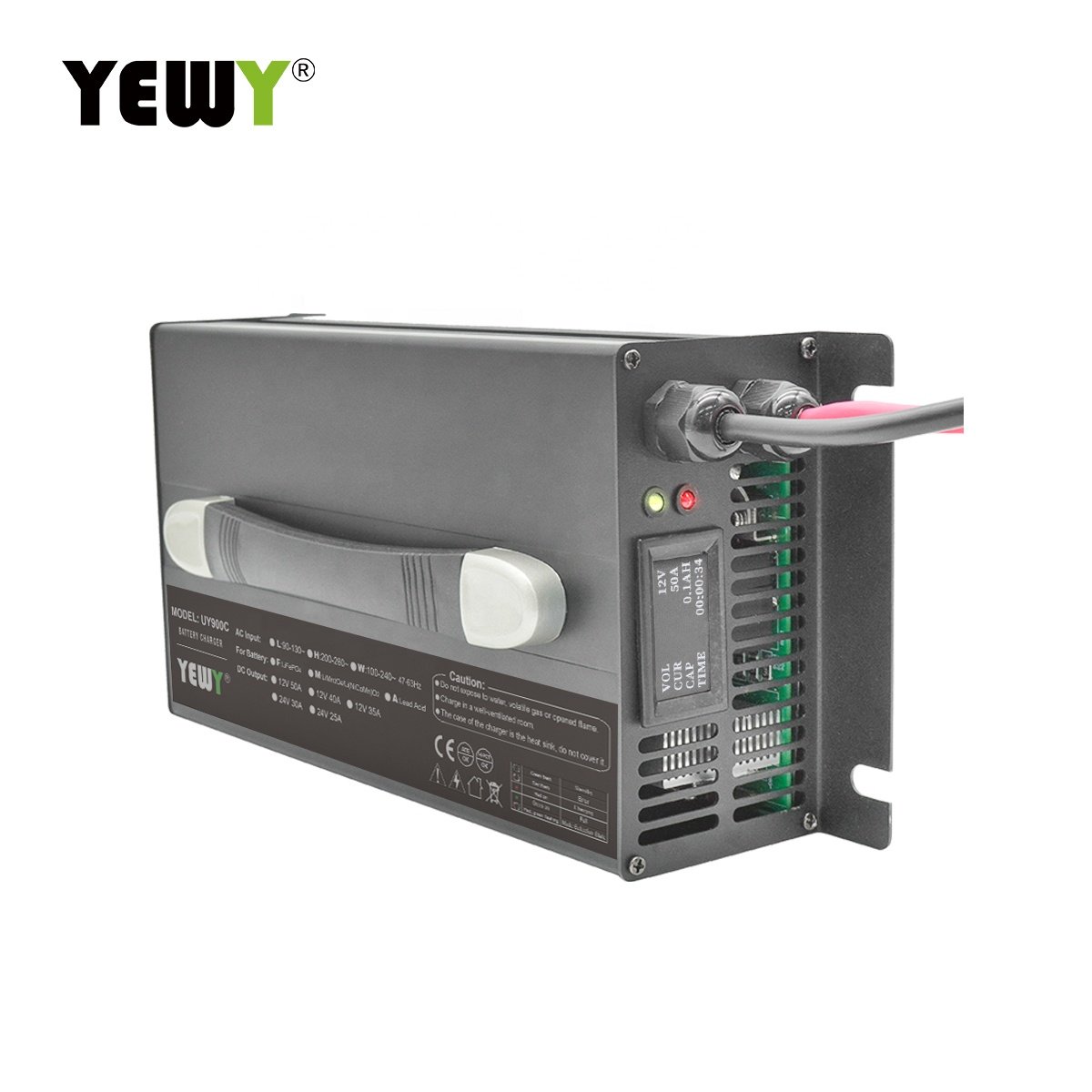 900W 12V 50A 24V 40A Current Adjustable Smart Charger Lithium Ion Battery Chargers for Forklift Sightseeing Car Charger