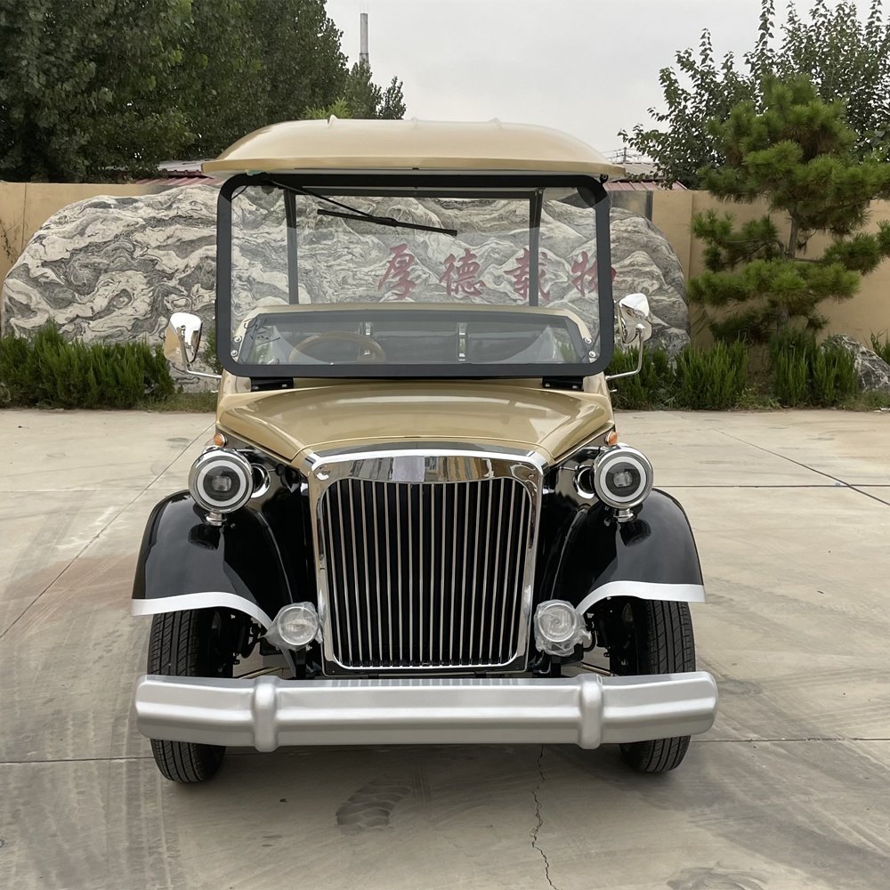 High-end Atmospheric Red Retro Classic Car Convertible with Multiple Seats and Comfortable