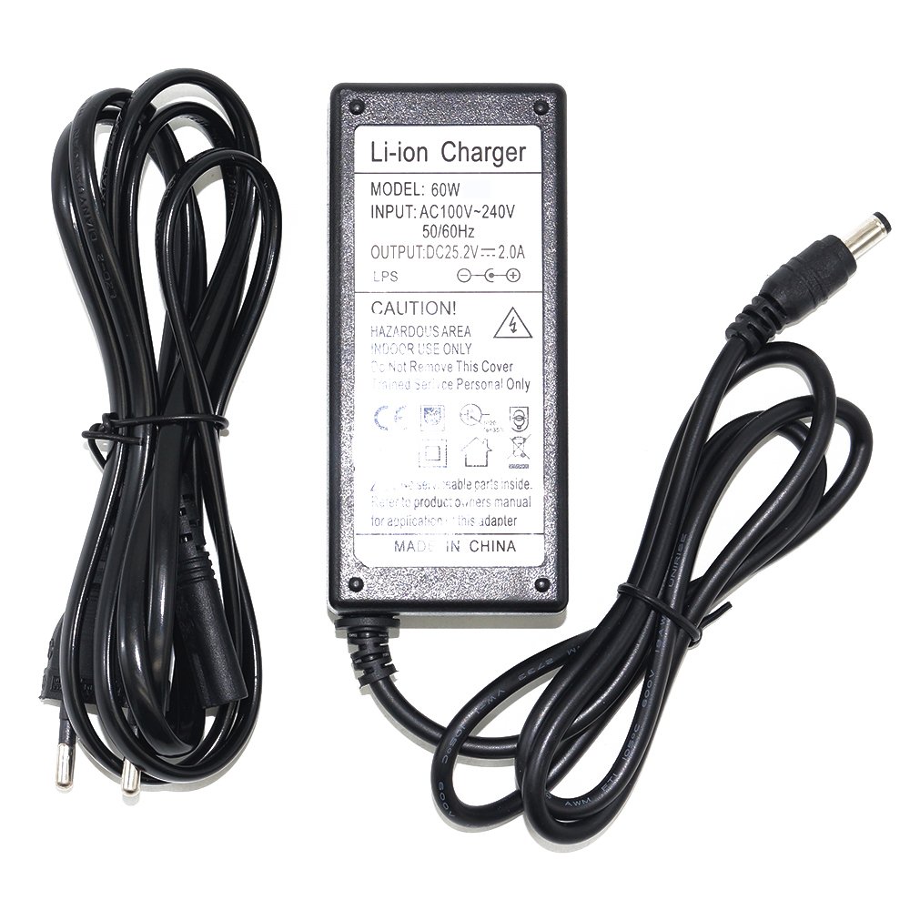 29.4V 25.2V 2A Li-ion Battery Charger for 7S Lithium Electric Bike Kit Recharger