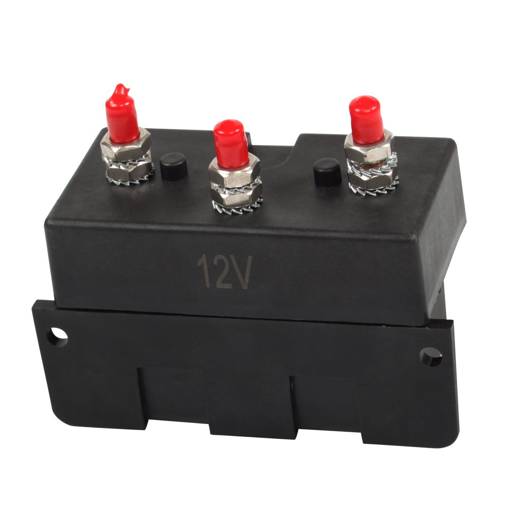 XiangRui 12V/24V 300A 3 Terminals Winch Solenoid Relay Contactor Thumb Truck for ATV UTV Solenoid Relay