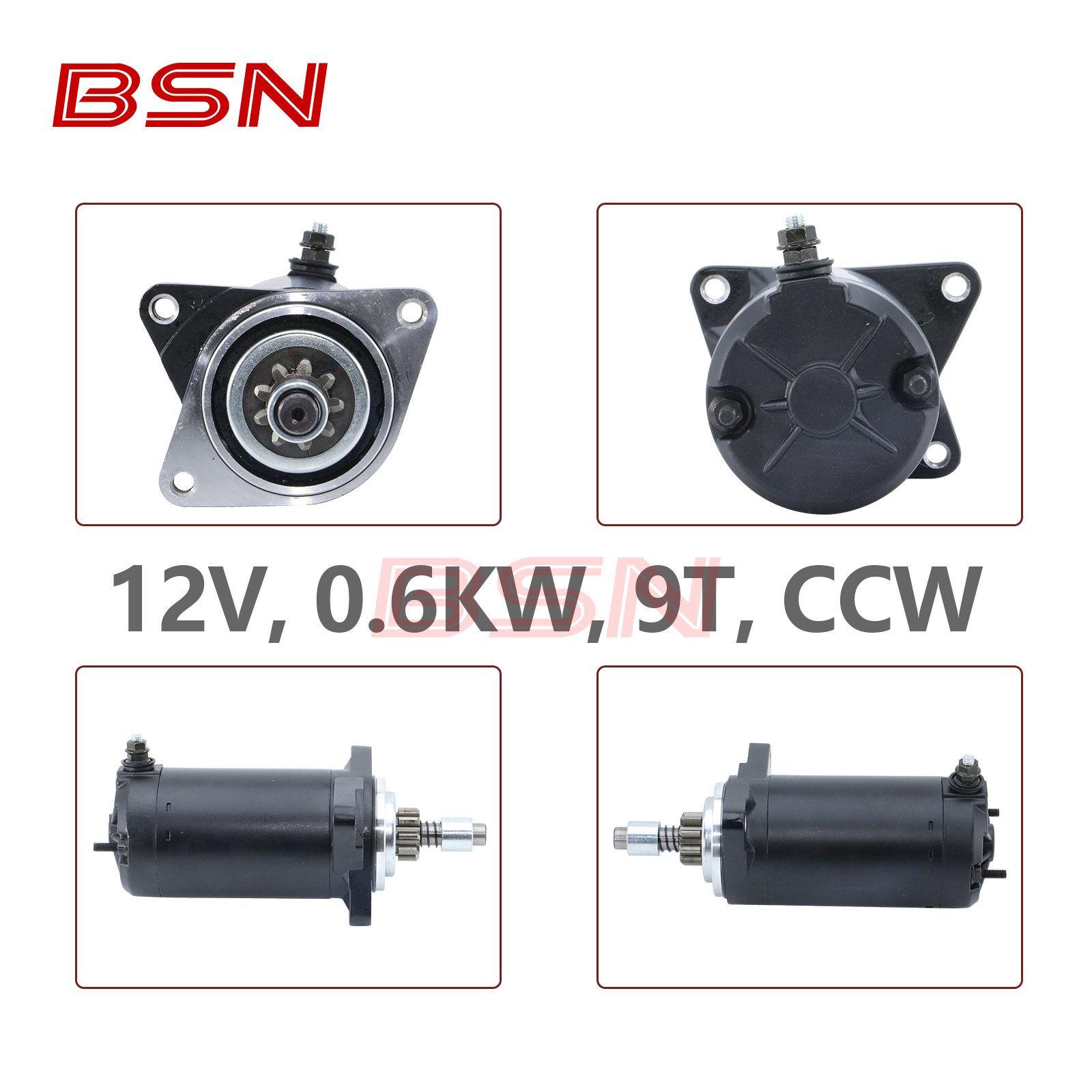 High Quality New Starter for Rotax Marine - BRP Engine - Marine 787 RFI Rotax Engine, 2 Stroke 782cc 1998 12V 9T