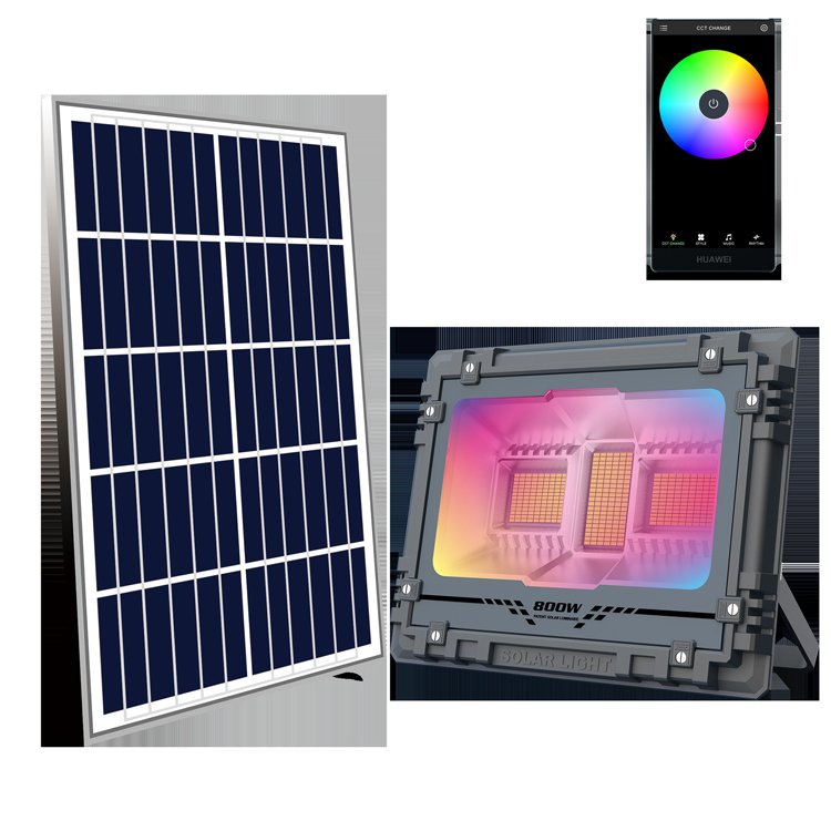 High Quality Smart Powered 25W 40W 60W 100W 200W 12V 3000K Rgb Green Sport Ground Solar Reflector Led Flood Lights for Outdoor