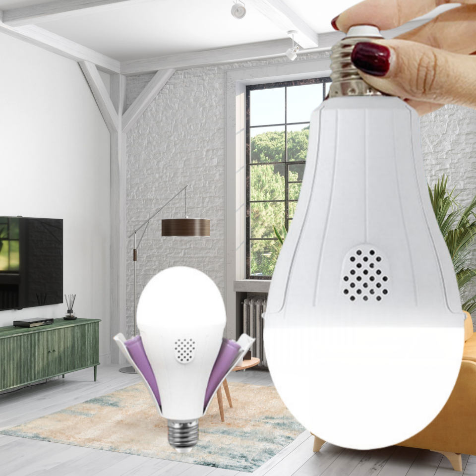 New LED Detachable Emergency Bulb Light with Automatic Charging, Constant Current and Wide Voltage Dual Battery