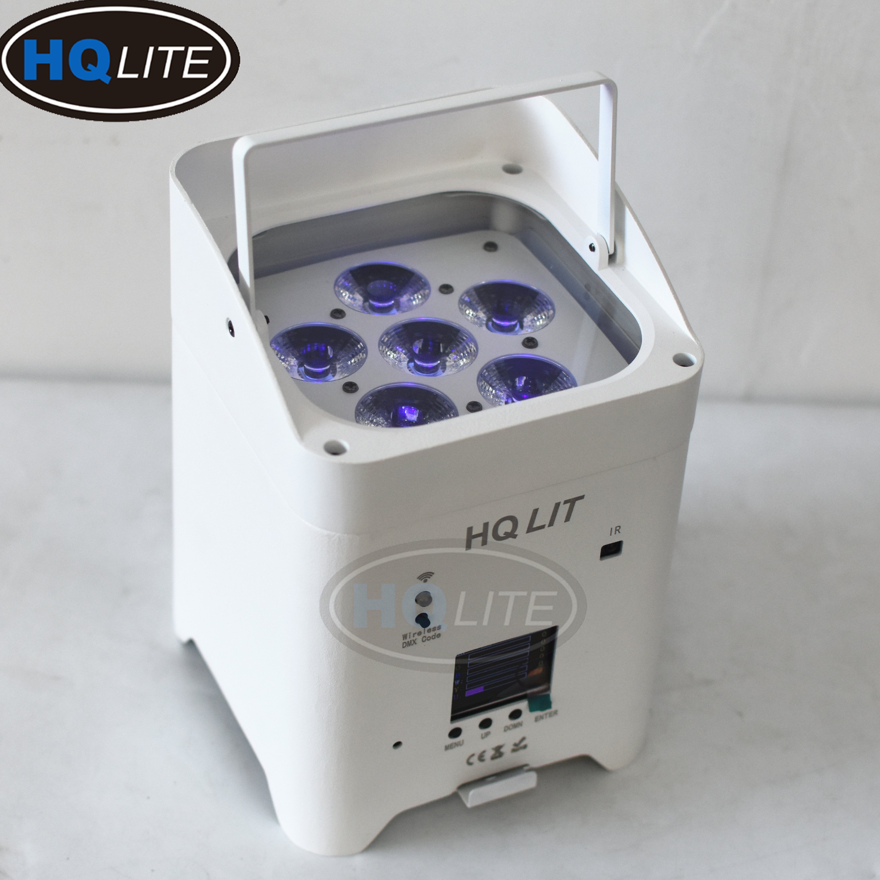 Dj Wedding Stage 6*6in1 18w Rgbwauv Uplight Battery Operated Wireless Dmx Led Stage Lighting