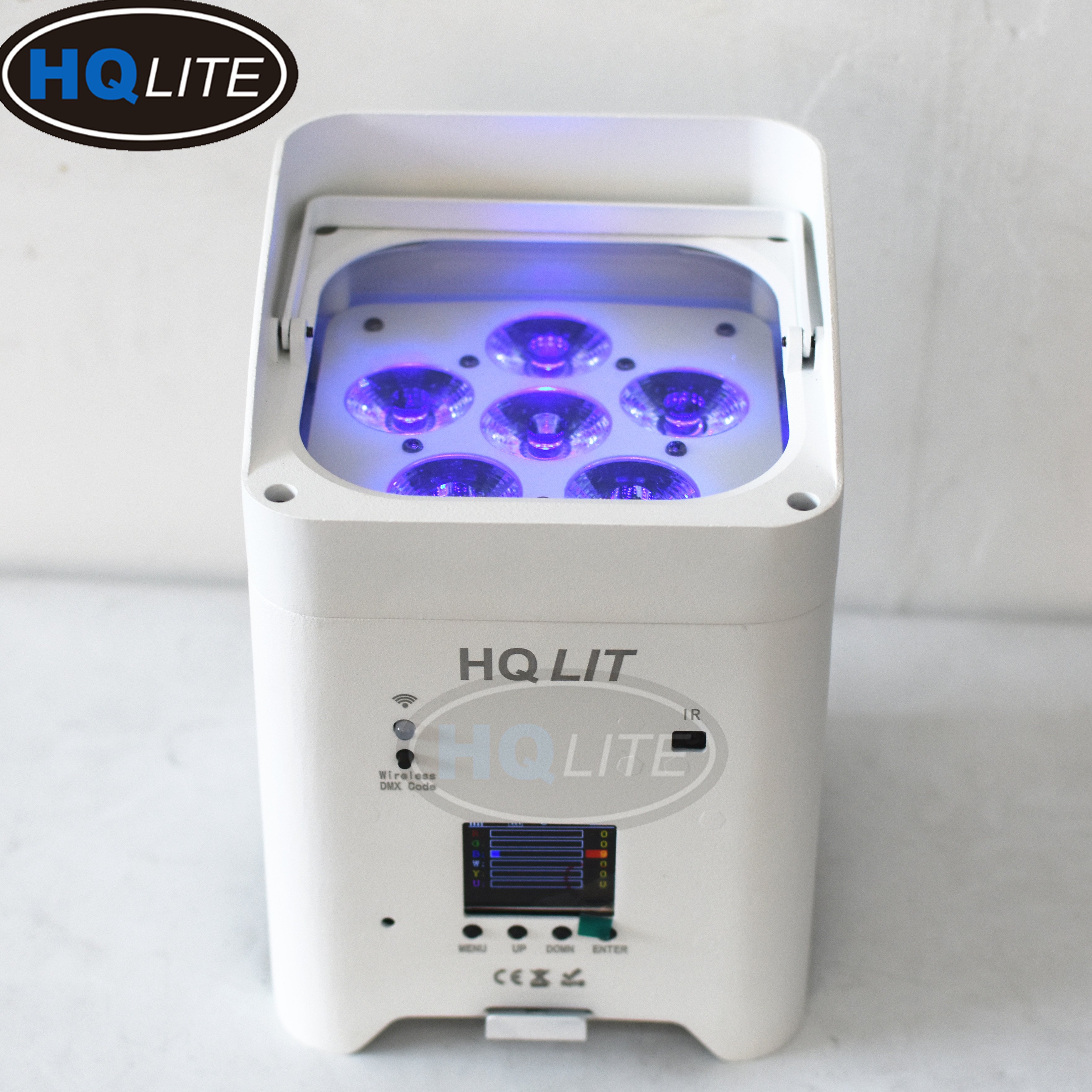 Dj Wedding Stage 6*6in1 18w Rgbwauv Uplight Battery Operated Wireless Dmx Led Stage Lighting
