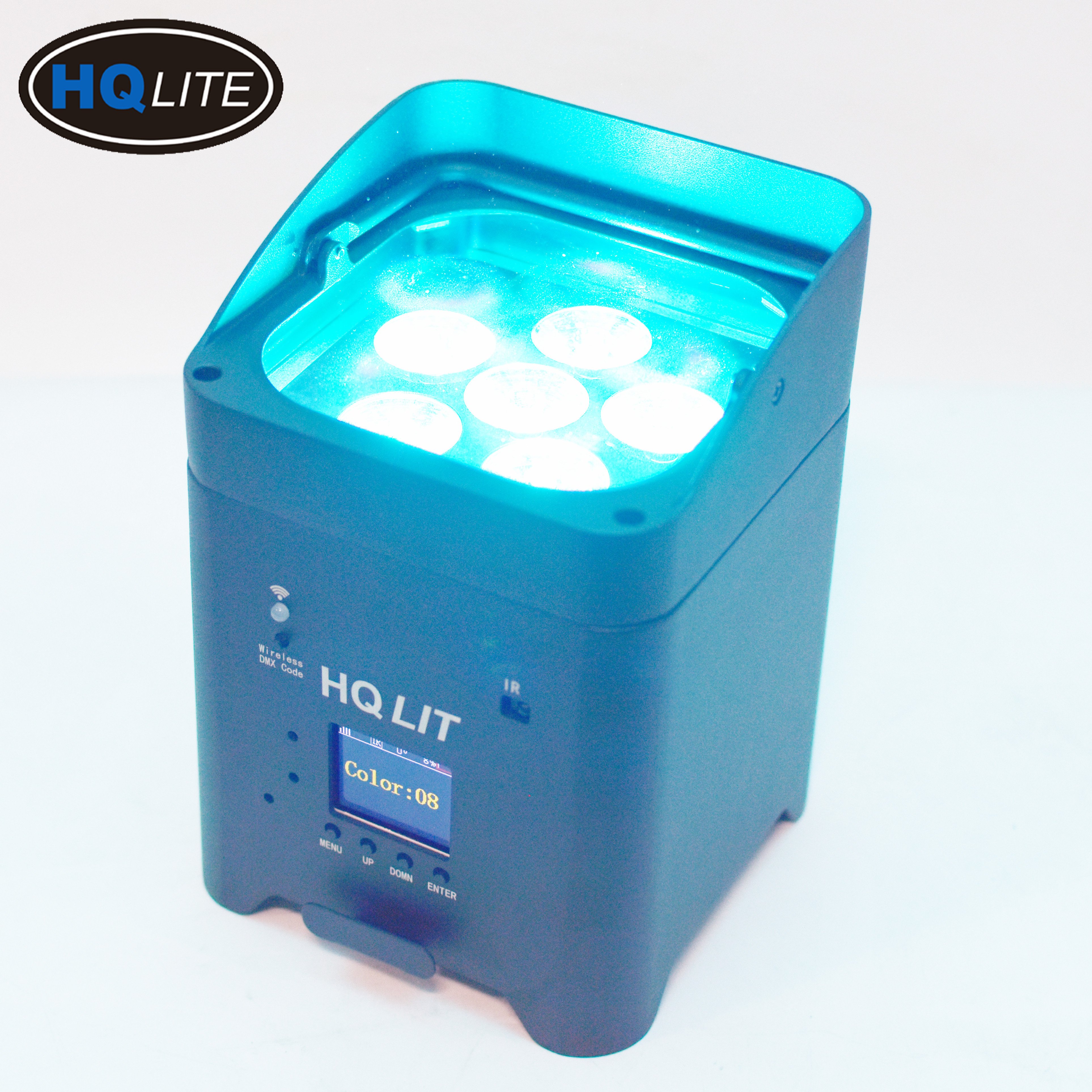 Dj Wedding Stage 6*6in1 18w Rgbwauv Uplight Battery Operated Wireless Dmx Led Stage Lighting