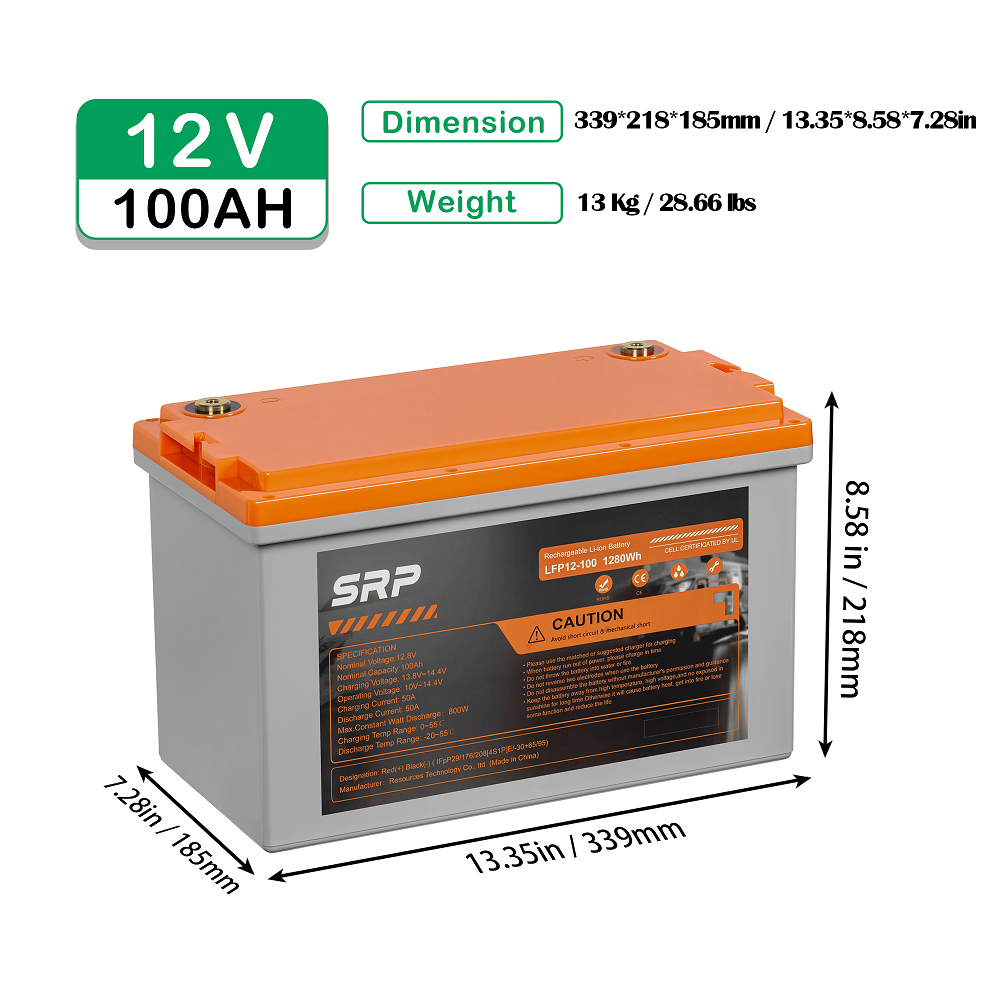Wholesale 12.8V 100Ah Lifepo4 Lithium Ion Battery Pack Deep Cycle 12V100Ah For RVs Yachts Camping