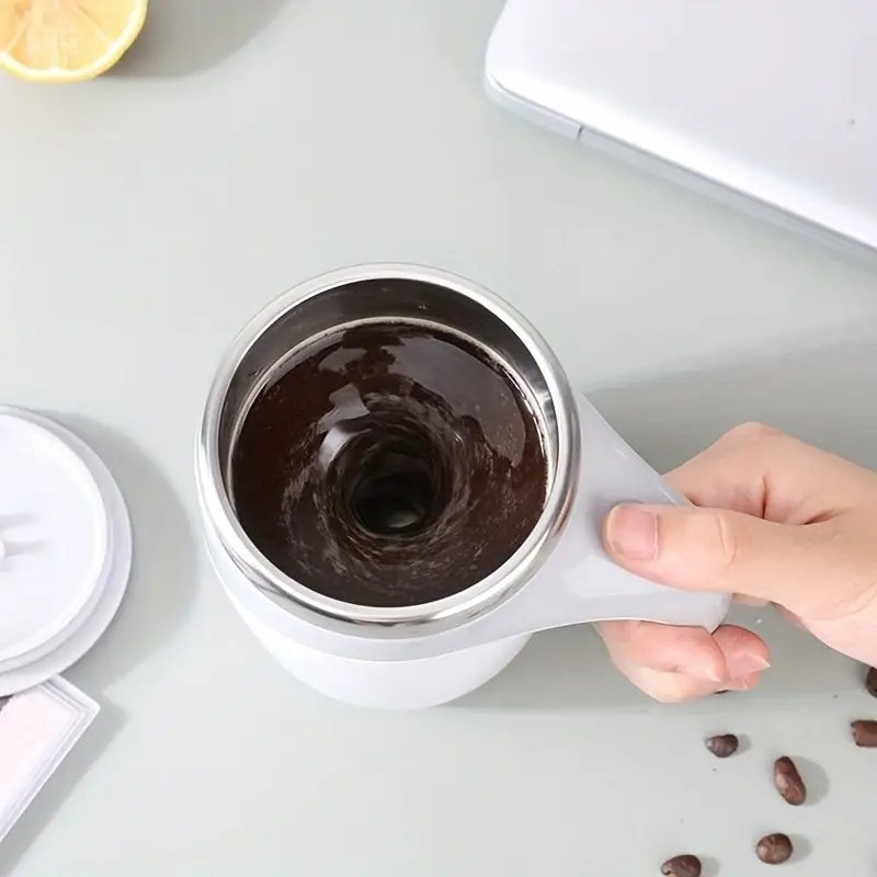 2024 New Automatic Self Stirring Magnetic Mug Stirring Mixing Coffee Cup Travel Stainless Steel Coffee Mug Cup With Lid