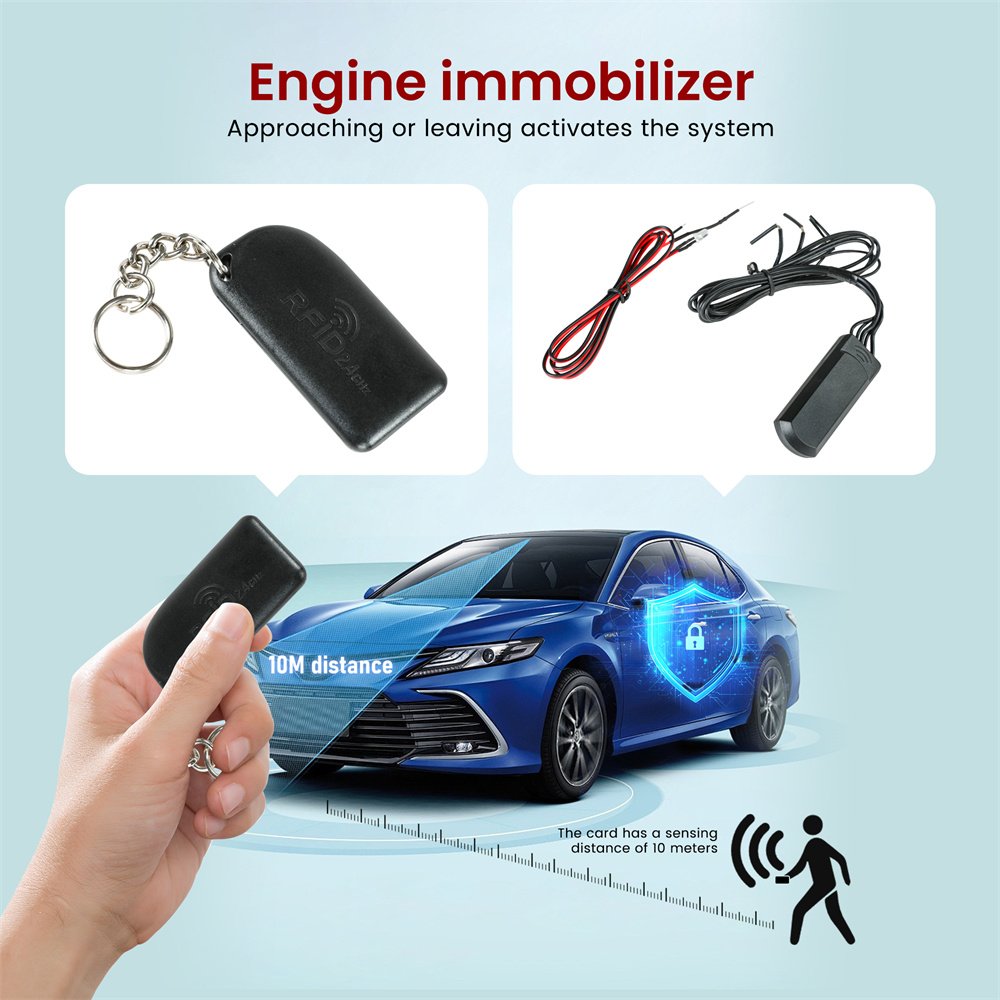 SA515 UTOCODE 2.4GHz Engine Immobilizer for Car/Motorcycle with G-Sensor and PIN CODE, Inmovilizador Antiasalto Por Presencia