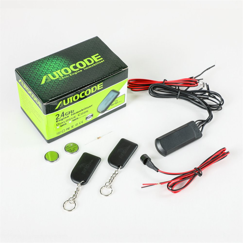 SA515 UTOCODE 2.4GHz Engine Immobilizer for Car/Motorcycle with G-Sensor and PIN CODE, Inmovilizador Antiasalto Por Presencia