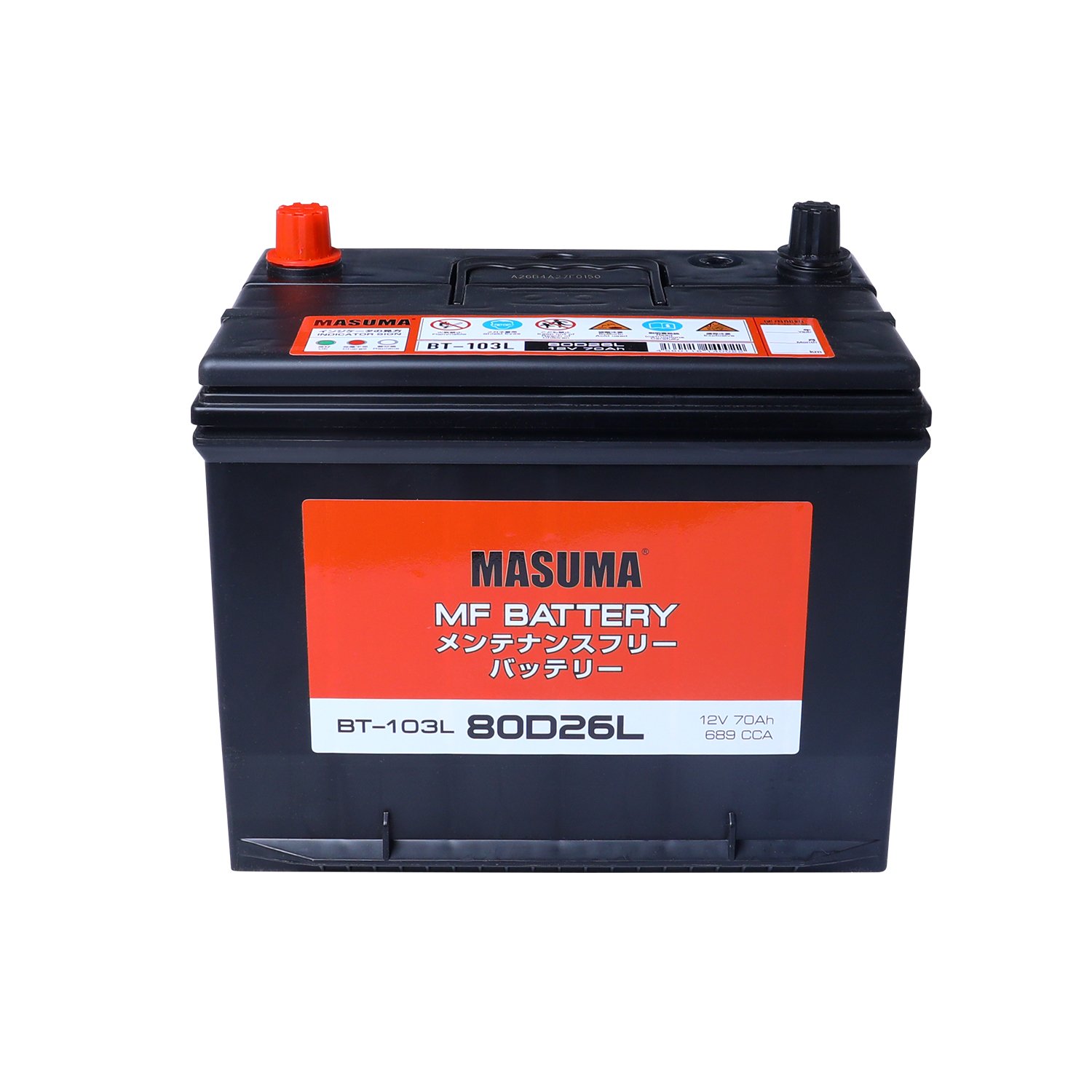 BT-103L MASUMA Auto Batteries Car 12v Mf 70ah Auto Battery