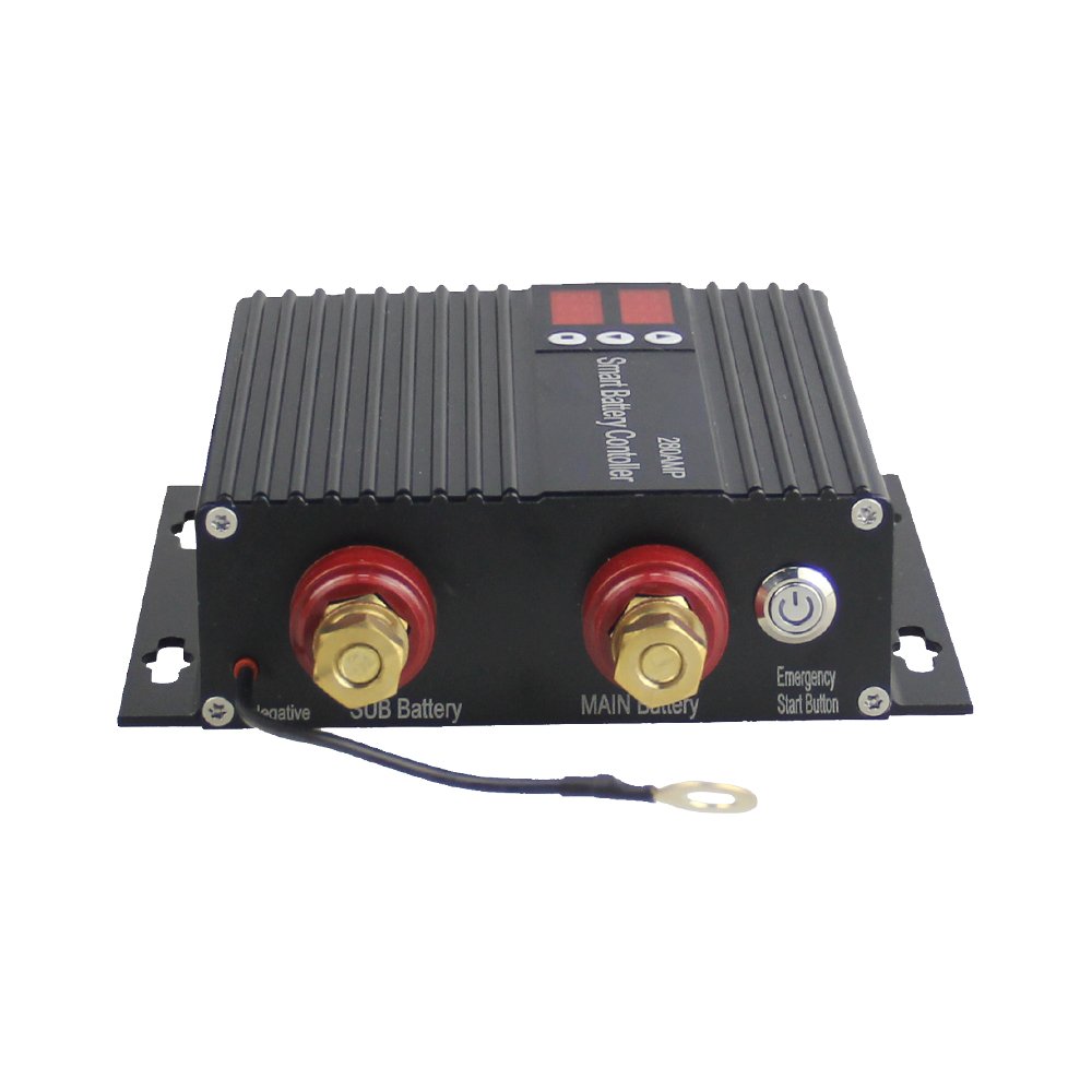 Adjustable 12V 24V 250A Smart Dual Battery Isolator Voltage Sensitive Relay with Magnetic Latching Imported Chip for Car, RV