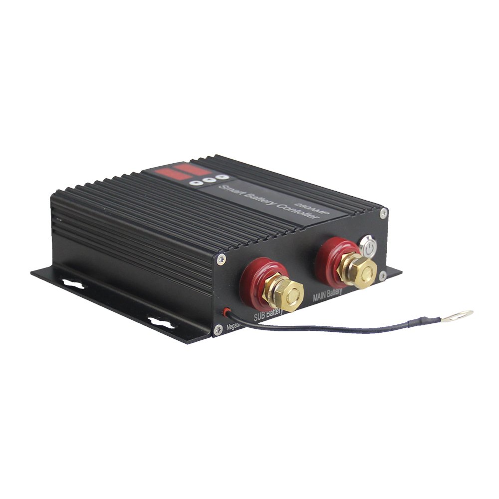Adjustable 12V 24V 250A Smart Dual Battery Isolator Voltage Sensitive Relay with Magnetic Latching Imported Chip for Car, RV