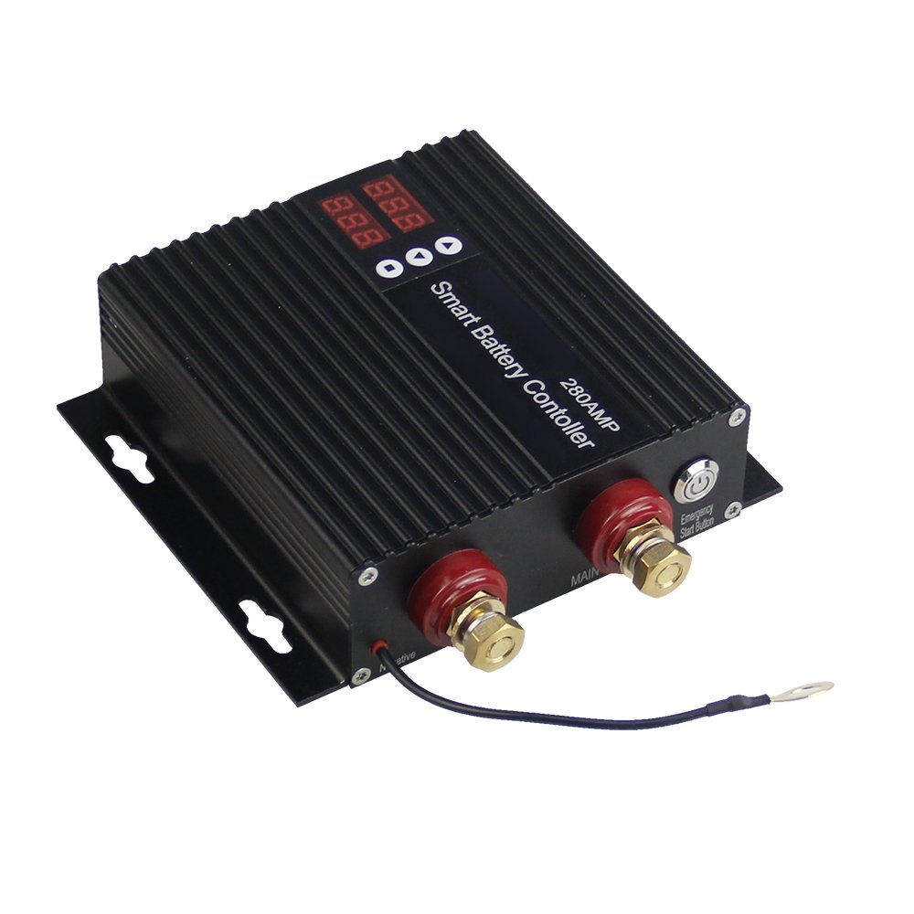 Adjustable 12V 24V 250A Smart Dual Battery Isolator Voltage Sensitive Relay with Magnetic Latching Imported Chip for Car, RV