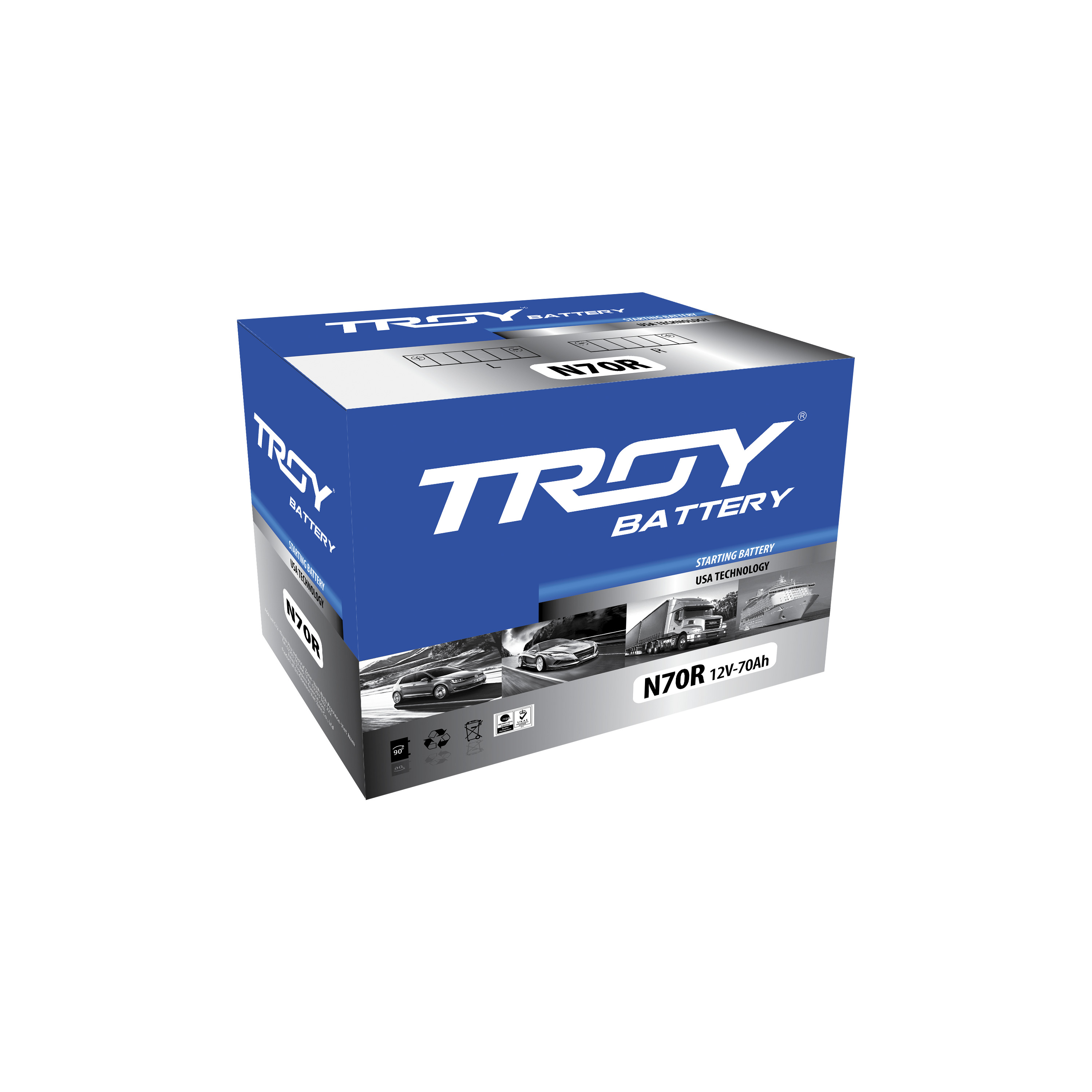 HOTSALE N70R 70AH Premium Quality Storage Battery for Cars and Trucks Long Lifetime New and Used Condition for Auto Use