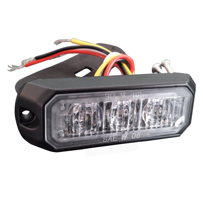 Ice Blue Indonesia Popular 3LED Motorcycle Vehicle Grille LED Strobe Flashing Light